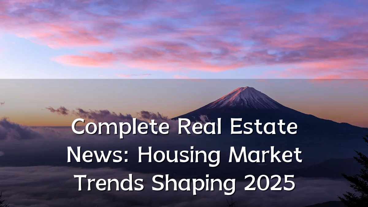 Complete Real Estate News: Housing Market Trends Shaping 2025