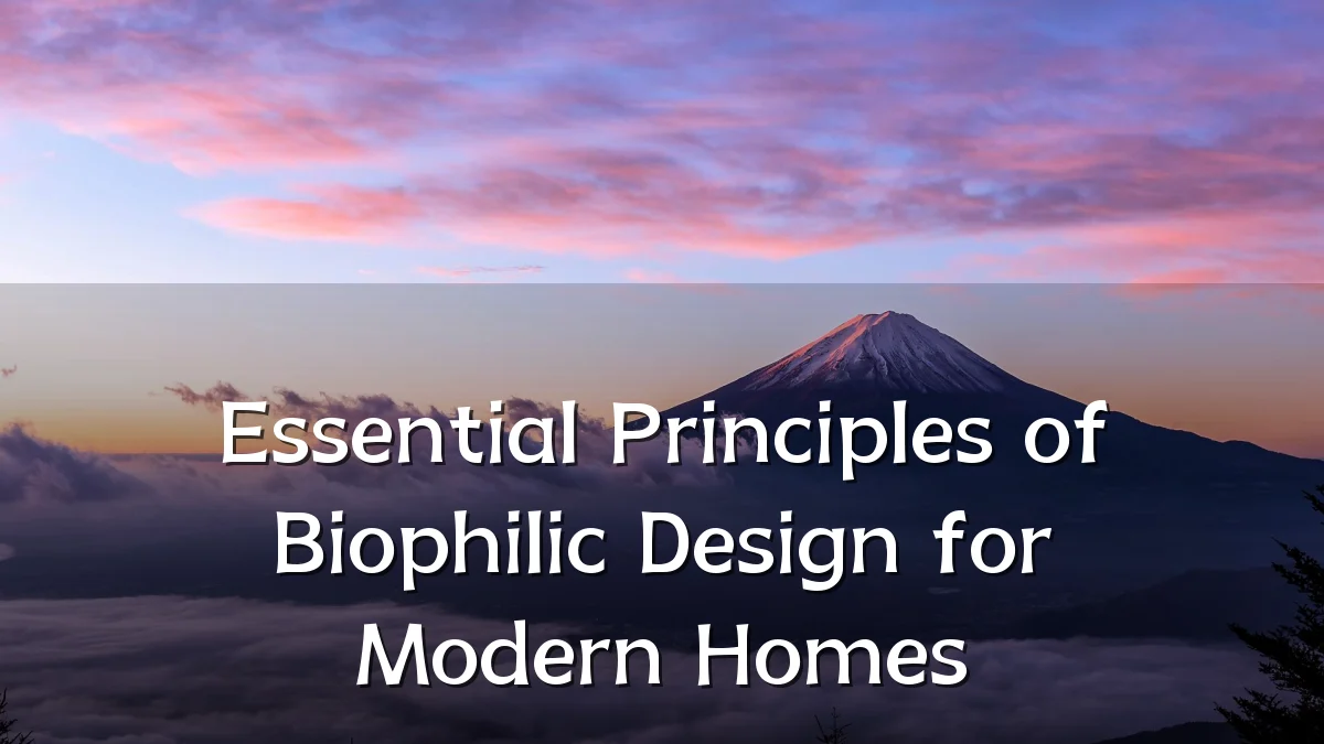 Essential Principles of Biophilic Design for Modern Homes