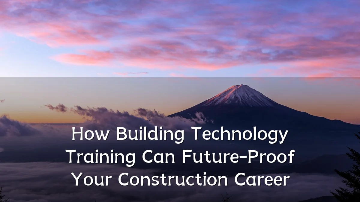 How Building Technology Training Can Future-Proof Your Construction Career