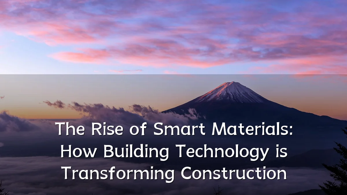 The Rise of Smart Materials: How Building Technology is Transforming Construction