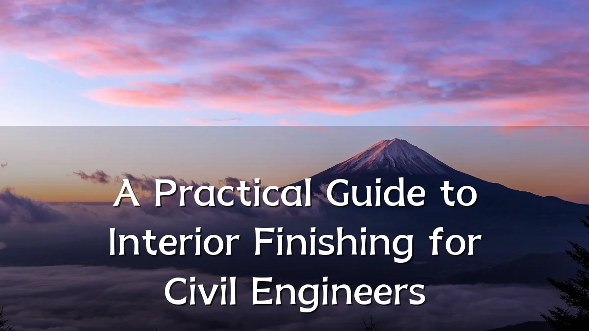 A Practical Guide to Interior Finishing for Civil Engineers