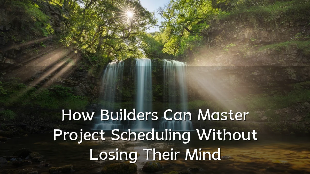 How Builders Can Master Project Scheduling Without Losing Their Mind