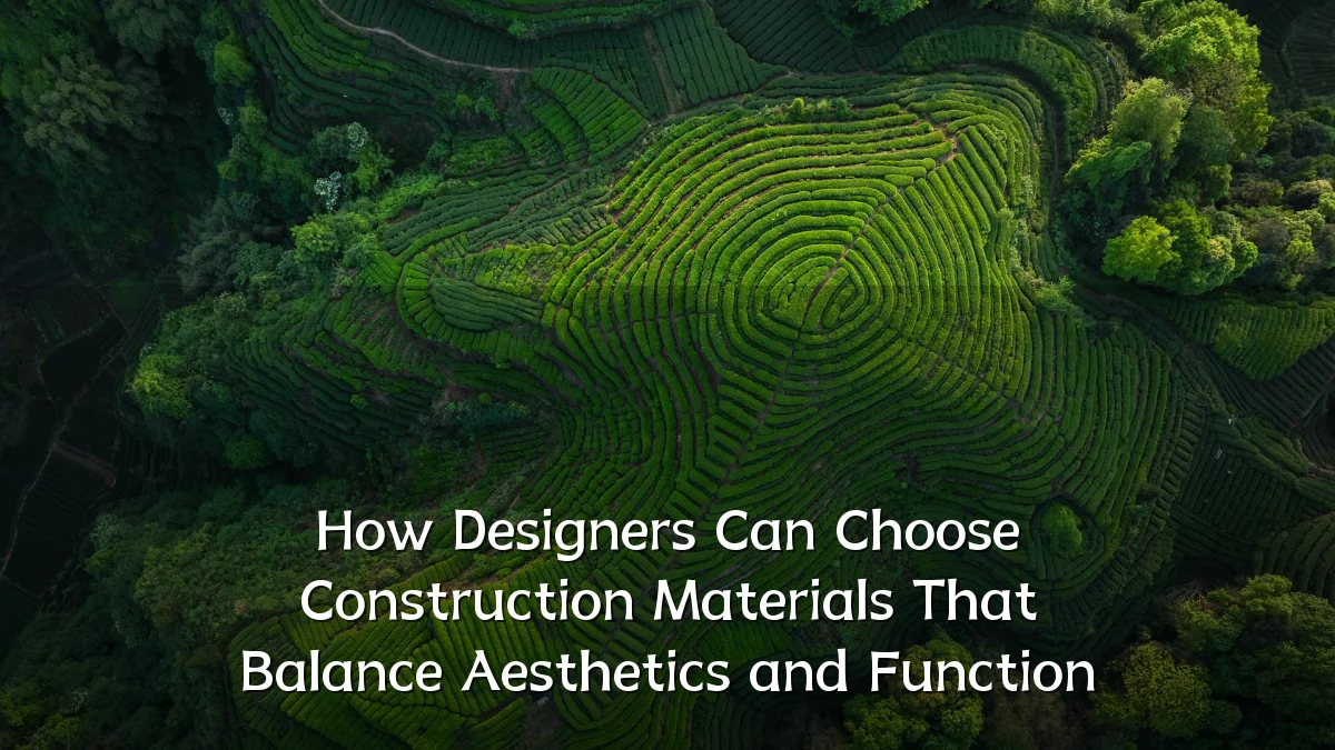 How Designers Can Choose Construction Materials That Balance Aesthetics and Function