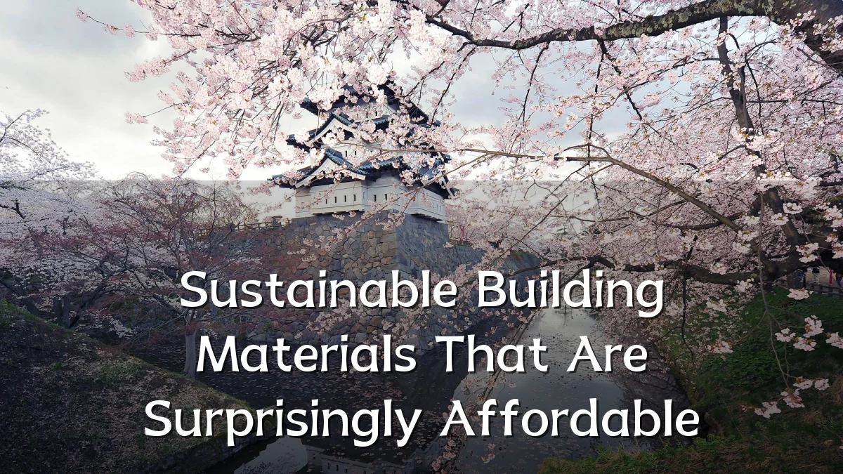 Sustainable Building Materials That Are Surprisingly Affordable