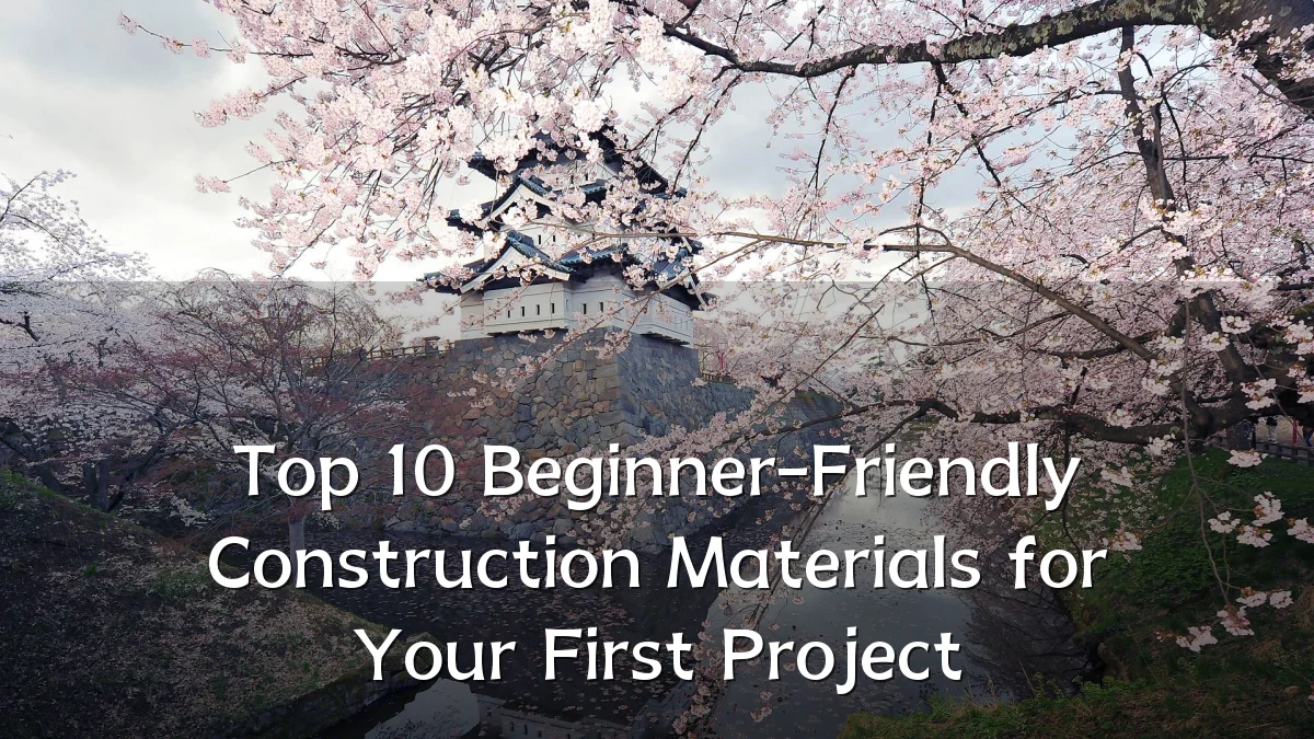 Top 10 Beginner-Friendly Construction Materials for Your First Project
