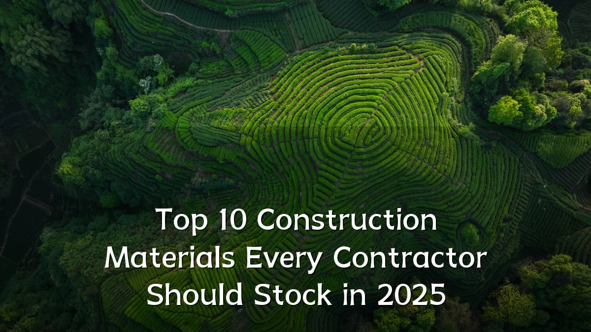Top 10 Construction Materials Every Contractor Should Stock in 2025