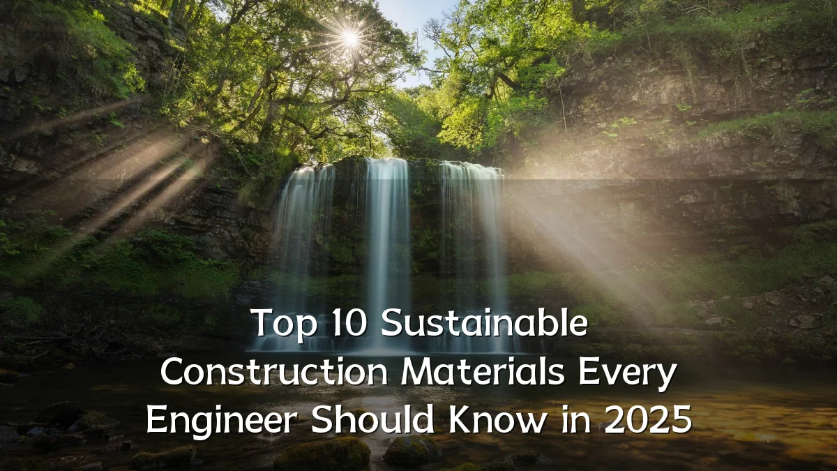 Top 10 Sustainable Construction Materials Every Engineer Should Know in 2025